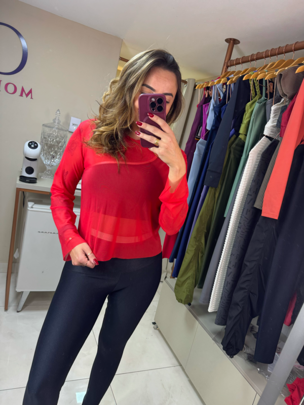 Cropped Tule Manga Longa - Image 2
