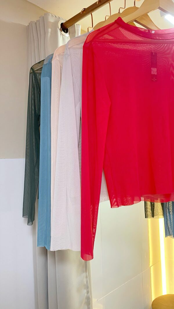Cropped Tule Manga Longa - Image 6