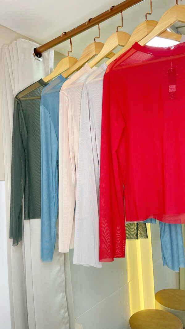 Cropped Tule Manga Longa - Image 7