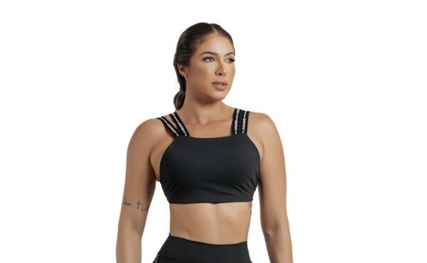 Top Lucky Preto GarotaFit